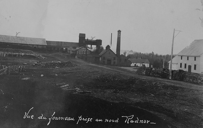 Vue du fourneau - Radnor